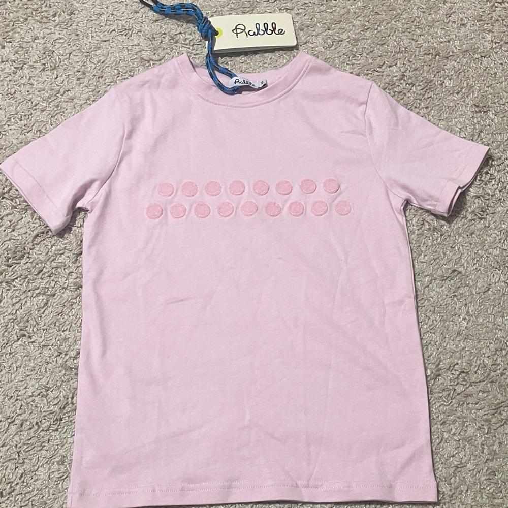 Kids Light Pink Short Sleeve Tee